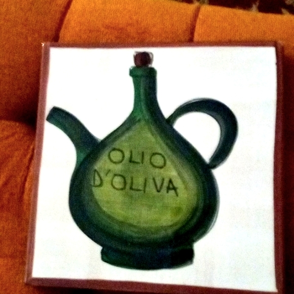 Marco & Christina 8x8 Art (Terracotta) Colored Tiles (Set of 3 ) Made in Italy. - Picture 4 of 4